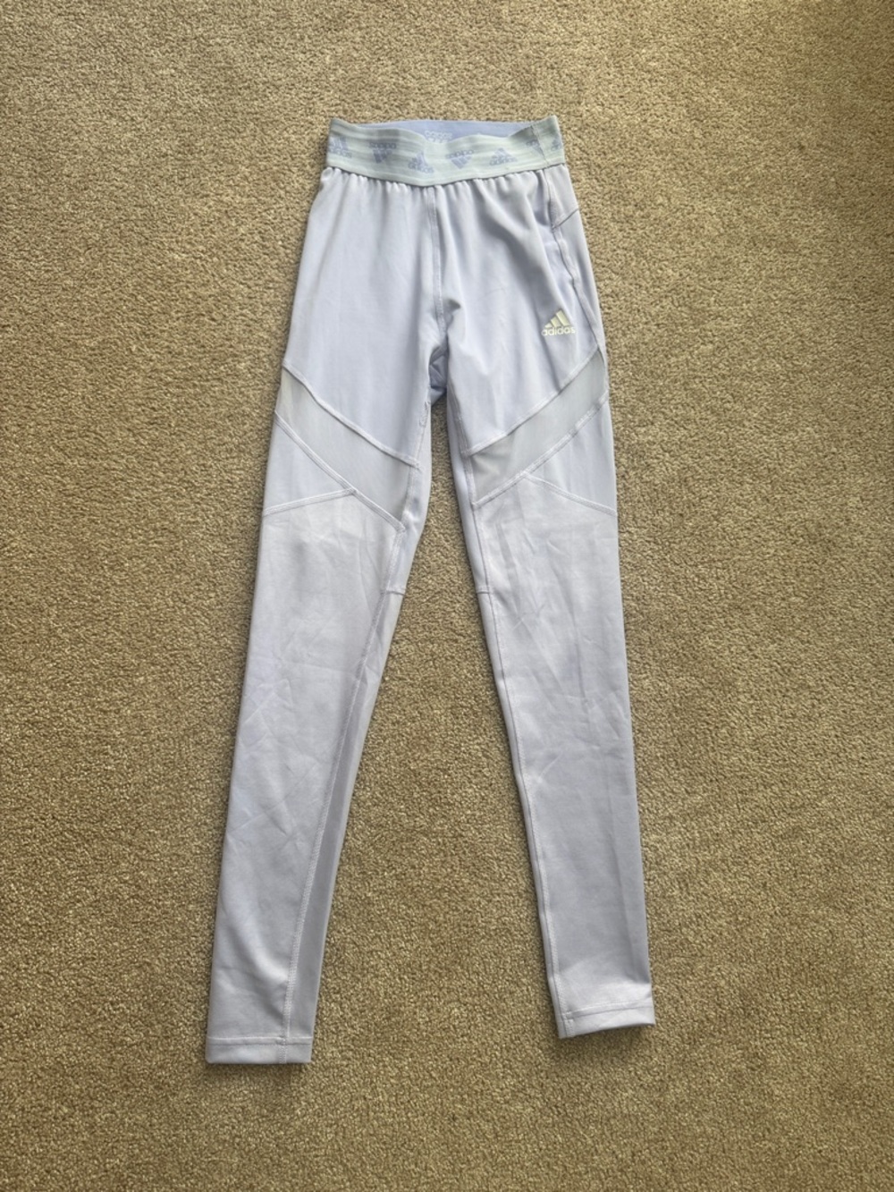 adidas Pale Purple High-Waist Performance Leggings